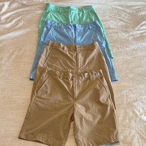 Boys size 12 Vineyard Vines Tan Performance Shorts bundle